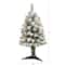 3ft. Pre-Lit Flocked West Virginia Fir Artificial Christmas Tree, Clear LED Lights